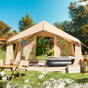 Tente imperméable 4 saisons camping maison gonflable 6 personnes randonnée double couche tentes familiales tente gonflable camping extérieur - Product Image 2
