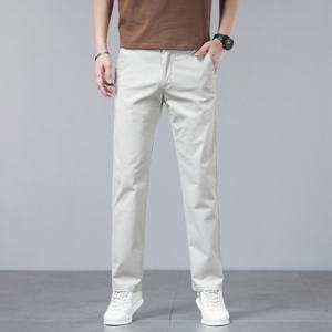 Nouveau pantalon décontracté en pur coton haut de gamme pour homme, coupe droite, automne 2025, ample et confortable - Product Image 4