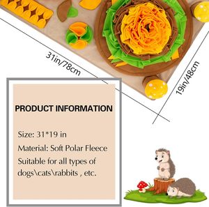 Matras hewan peliharaan landak untuk anjing, alas peredup besar dengan jamur melengking - Product Image 4