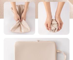 6 Pieces Foldable Polyester Zipper Large Capacity Travel Compression Storage Bags Set Waterproof Lightweight Durable Portable - Product Image 2
