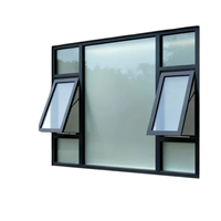 Ventanas Abatibles de Alta Gama Resistentes a Impactos con Vidrio Laminado de Seguridad para Casas en Zonas de Huracanes