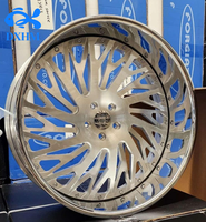 Jantes forgées Dub Floaters 17-24 pouces, finition polie, à déport profond, 8x6.5 6x139.7, pour pick-up et SUV, compatibles F150 Truck Silverado 2500