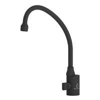 Robinet de cuisine moderne en acier inoxydable Firenze 331217-BK-1st Street Fabriqué en Italie