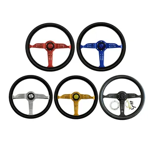 New Style PU Steering Wheel Car Modification Sport Drift High Quality Steering Wheels 350MM