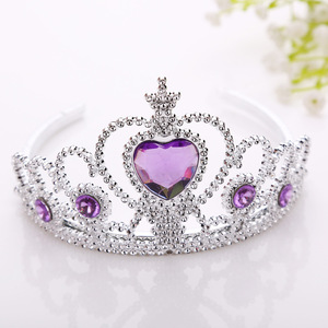 PC-0067 alta <span class=keywords><strong>per</strong></span> bambini in plastica diamante corona regina diadema corona principessa grazioso accessorio <span class=keywords><strong>per</strong></span> <span class=keywords><strong>festa</strong></span> di <span class=keywords><strong>compleanno</strong></span> accessorio Costume di Halloween - Product Image 1