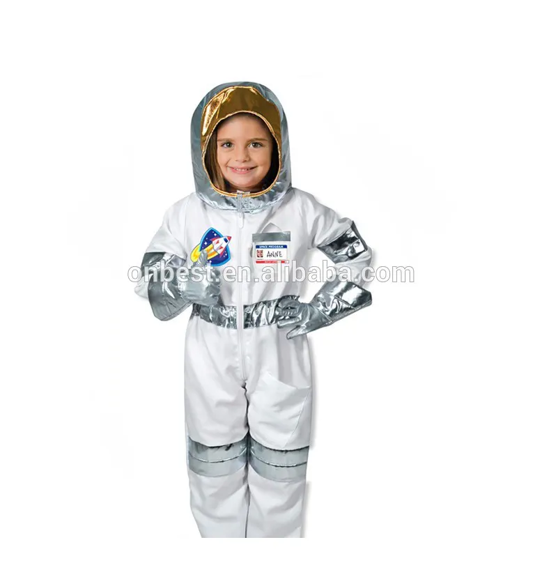 우주 비행사 청소년 의상 키즈 파티 멋진 드레스 화이트 우주인 정장 우주 비행사 의상 카니발 & 할로윈 의상 7102