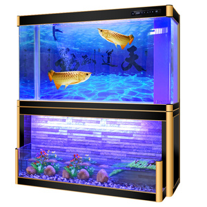 Acquario Rettangolare in Vetro Trasparente di Alta Qualità, Accessori per Acquario, Illuminazione per Acquario, per Soggiorno e Ufficio, Include Pompe d'Acqua, 300L - Product Image 6