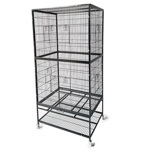 Groothandel Grote Black Steel Metal Iron Volière Kanarie Kaketoe Tortelduifjes Papegaai Villa Voor Tuin - Product Image 6