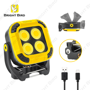 700lm Sạc Led Đèn Pha làm việc ánh sáng 1200mAh pin IP44 đánh giá Hợp kim nhôm xây dựng móc từ cho hội thảo - Product Image 1