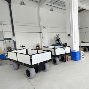 아웃도어 해변 카트: 산업용 전동 소형 운반 카트, <span class=keywords><strong>4</strong></span>륜 플랫폼 화물 핸드 트롤리 - Product Image 3