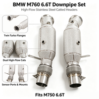 Auto-Tuning Auspuffkrümmer Downpipe für BMW M760i 6.6T V12 Edelstahl Auspuffrohre Direktanschluss