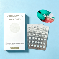 Cire orthodontique portable en blister de 60 pièces pour soulager les irritations et protéger les appareils dentaires, les brackets et les aligneurs transparents