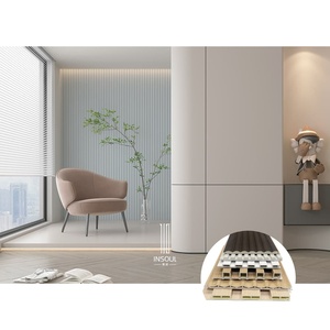 Pannelli Murali Di Bamboo E Legno <span class=keywords><strong>Flauta</strong></span> Slat Strip Wpc Panel de pared - Product Image 2