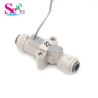 Interruptor de Flujo de Plástico Normalmente Abierto Dijiang 0.5A/110V, Conexión PE de 1/4, Control de Interruptor 300ml/min XH-2P para Bomba Dosificadora MW-WS-S2