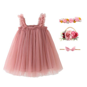 Verano niños diseño Normal Rosa flor patrón sin mangas Vintage Hada bebé niña vestido Floral - Product Image 4