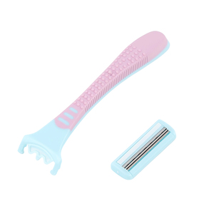 Factory Custom Disposable Flexible <b>Blade</b> Head Various Color Non-slip Women's <b>Razor</b> Triple <b>Blade</b> Shaving <b>Razor</b> for Face Underarm - Product Image 5