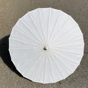 Ombrello all'ingrosso di legno di carta bianca di nozze ombrellone ombrellone di carta ombrellone all'aperto