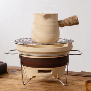 Estufa de Arcilla Portátil Multifuncional para Uso en Interiores y Exteriores, para Hervir Té, Asar a la Parrilla y Cocinar en Olla Caliente - Product Image 1