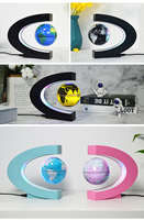 Fourniture de Globe magnétique à lévitation LED rotatif lampe magnétique multicolore flottante bureau maison bureau décoration carte du monde Globe