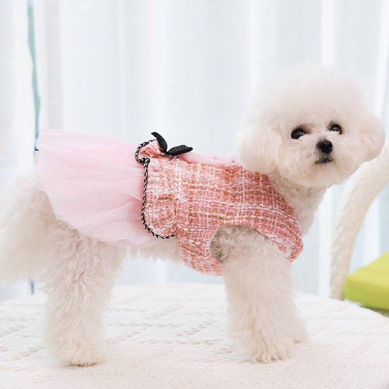 2-Pack Cute Princess Dog Dresses - Lightweight & Breathable For Small Dogs,  Spring/Summer Outfits