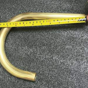 Moderne Küchenarmatur aus unlackiertem Messing mit Antik-Finish und Elektrofunktion, 2-Loch-Installation - Product Image 2