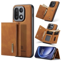 Étui portefeuille détachable antichoc avec porte-cartes pour OnePlus 15, étui en cuir 2-en-1 pour Samsung Galaxy S26 Ultra
