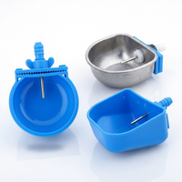Vente en gros Nouvelle Abreuvoir automatique en acier inoxydable et plastique pour lapins, gamelle d'eau pour cage, bol à boire pour hamsters