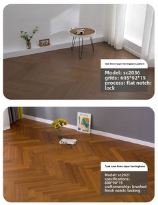 Suelo SPC en Espiga, Oferta, Precio Económico, Nuevo Tipo de Suelo Híbrido SPC, Tablón de Vinilo SPC - Product Image 5