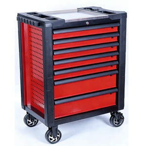 Chariot à outils mécanicien robuste, armoire à outils <span class=keywords><strong>de</strong></span> garage sur roulettes, 7 tiroirs - Product Image 6