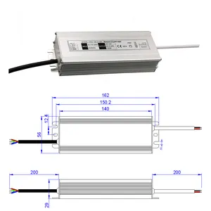 HOT IP67 Led Power Supply for Led Light 24v Led Driver 150W for Led Strip Light Led Ring Light