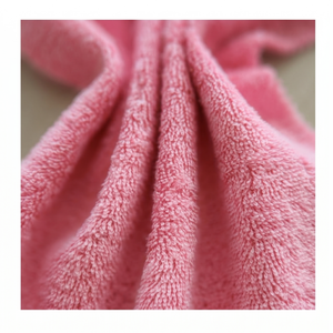 Premium 400gsm %60 Bamboo Cotton Woven Terry Fabric 155cm Width for Bathrobes Towels - PINK COLOR - Product Image 1