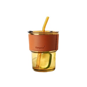 Tasse à café en bambou avec paille, couvercle intégré, couleur unie, pour promotion, publicité, cadeaux, impression de logo - Product Image 3