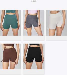 Pantalones cortos deportivos de Yoga de verano con cordón, pantalones cortos deportivos de tacto suave, pantalones cortos de entrenamiento para mujer - Product Image 2