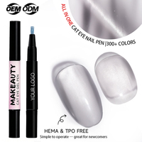 Pena Gel UV Satu Langkah untuk Cat Eye - Cat Kuku DIY Non-Toksik dalam Botol Desain Mewah
