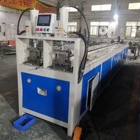Mesin Pembolong Pipa Hidrolik Tugas Berat dengan Kontrol PLC, Pemotong Pipa Persegi untuk Fabrikasi Profil Logam