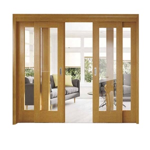 Porte de grange à double vitrage en aluminium, coulissante et en verre, avec cadre fin, design moderne - Product Image 4