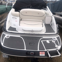 Tapis de plateforme de bain Crownline 230 EX en mousse EVA imitation teck pour bateau, style SeaDek MarineMat Gatorstep, auto-adhésif