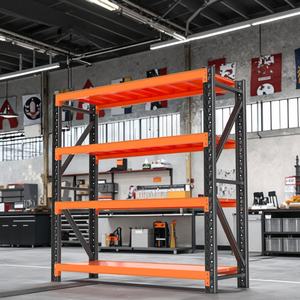 Étagères en acier réglables de 500 kg, rayonnage industriel robuste, unité de rayonnage d'entrepôt, rayonnage multi-niveaux - Product Image 3