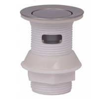 Tapón de residuos de lavabo de plástico moderno de 32mm, botón emergente, colador de clic negro, patrón redondo para desagüe de baño de Hotel