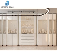 Vitrine de luxe complète pour bijouterie, présentoir à bijoux en verre sur mesure, comptoir de bijouterie moderne, vitrine de bijouterie
