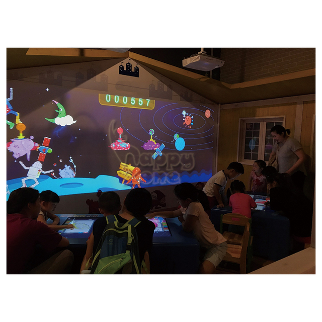 Interactive Projection Drawing Magic Digital Wall Games Interactive Table Painting Game Projection Projector for Children