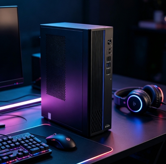 Thin Client Style Xinchuang PC Complete Set KX-U6780A 8-Core 16GB 512GB NVMe SFF 8L Desktop Computer 23.8'' Full Monitor