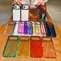 Coque de téléphone transparente antichoc en TPU et acrylique, couleurs personnalisées, avec logo OEM, pour iPhone 11 12 13 14 17Air, vente en gros d'usine