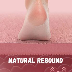 Tapis de yoga personnalisé avec logo imprimé, respectueux de l'environnement, antidérapant, en TPE, tapis de yoga empilable pour femmes - Product Image 4