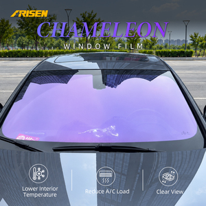 Película Camaleón para Ventanas de Auto PET de Doble Capa Plateada, Color Emperador, Rechazo UV del 99%, Rechazo IRR del 99%, Alta Transparencia, Cambia de Color - Product Image 4