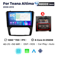 MEKEDE MS 4G LTE Android 12 8 128G navigation gps pour Nissan Teana Altima 2008-2012 360 caméra colling ventilateur autoradio stéréo