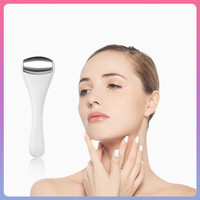 Mini rouleaux à glace en plastique pour les yeux, en acier inoxydable, accessoire Facial, portatif, massage Derma Ice Roller, pour femmes