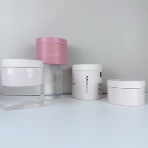 Superior Materials Round Cosmetic Packaging Container PET Pink <b>Plastic</b> Cream <b>Jar</b> for Skincare 150g 200g 250g 300g 400mg 500g - Product Image 4