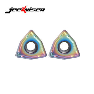 JEEKVISEN WCMT080412-SF JS115P OEM Plaquettes de coupe en carbure pour tournage CNC, acier inoxydable, perçage rapide - Product Image 2