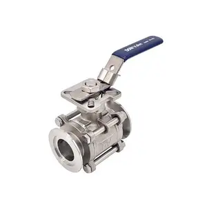 Private Label Supplement Standard Stainless Cheap Wholesale Various Vacuum Valves Vacuum 3-Piece Ball Valve Lever Type ISO Pad